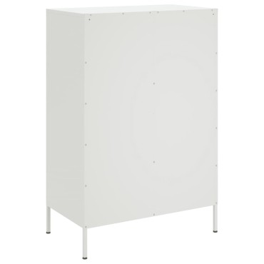 vidaXL Ντουλάπι Λευκό 68x39x101,5cm από Χάλυβα 1 τεμ.