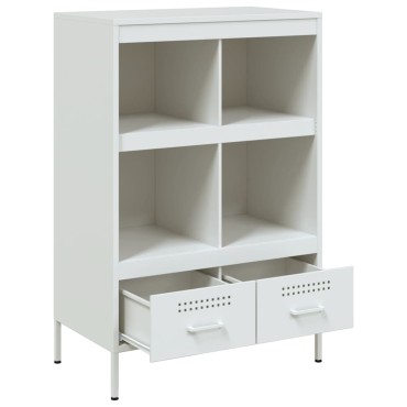 vidaXL Ντουλάπι Λευκό 68x39x101,5cm από Χάλυβα 1 τεμ.