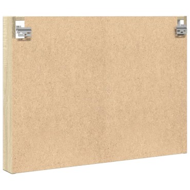 vidaXL Βιτρίνα Χρώμα Sonoma Δρυς 80x8,5x58cm από Επεξεργασμένο Ξύλο