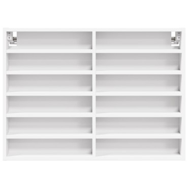 vidaXL Ραφιέρα Λευκή 80x8,5x58cm από Επεξεργασμένο Ξύλο 1 τεμ.