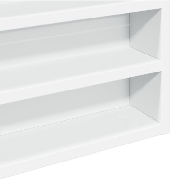 vidaXL Ραφιέρα Λευκή 80x8,5x58cm από Επεξεργασμένο Ξύλο 1 τεμ.