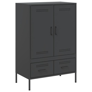 vidaXL Ντουλάπι Μαύρο 68x39x101,5cm από Χάλυβα 1 τεμ.