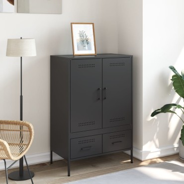 vidaXL Ντουλάπι Μαύρο 68x39x101,5cm από Χάλυβα 1 τεμ.