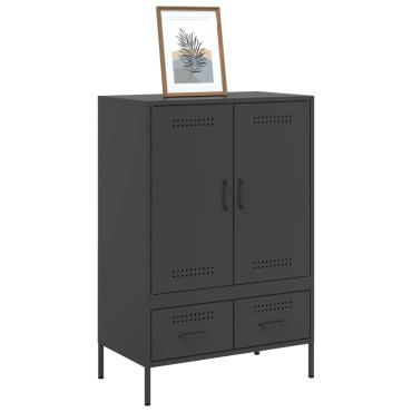 vidaXL Ντουλάπι Μαύρο 68x39x101,5cm από Χάλυβα 1 τεμ.