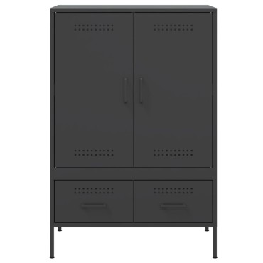 vidaXL Ντουλάπι Μαύρο 68x39x101,5cm από Χάλυβα 1 τεμ.