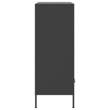 vidaXL Ντουλάπι Μαύρο 68x39x101,5cm από Χάλυβα 1 τεμ.