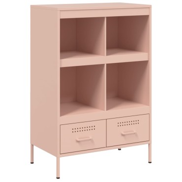 vidaXL Ντουλάπι Ροζ 68x39x101,5cm από Χάλυβα 1 τεμ.