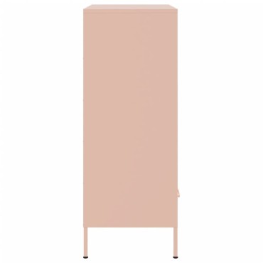 vidaXL Ντουλάπι Ροζ 68x39x101,5cm από Χάλυβα 1 τεμ.