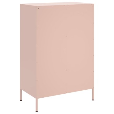 vidaXL Ντουλάπι Ροζ 68x39x101,5cm από Χάλυβα 1 τεμ.