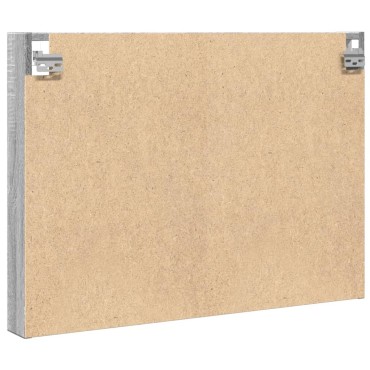 vidaXL Βιτρίνα Γκρι Sonoma 80x8,5x58cm από Επεξεργασμένο Ξύλο