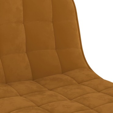 vidaXL Σκαμπό Μπαρ 2 τεμ. Καφέ Βελούδινα 42,5x45x(84-105)cm