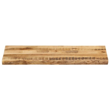 vidaXL Επιφάνεια Τραπεζιού 80x40x2,5cm Live Edge Μασίφ Ξύλο Μάνγκο 1 τεμ.