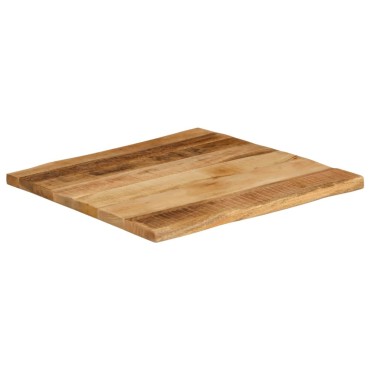 vidaXL Επιφάνεια Τραπεζιού 60x60x2,5cm Live Edge Μασίφ Ξύλο Μάνγκο 1 τεμ.