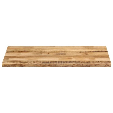 vidaXL Επιφάνεια Τραπεζιού 100x60x2,5cm Live Edge Μασίφ Ξύλο Μάνγκο 1 τεμ.