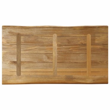 vidaXL Επιφάνεια Τραπεζιού 100x60x2,5cm Live Edge Μασίφ Ξύλο Μάνγκο 1 τεμ.
