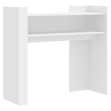 vidaXL Τραπεζάκι Κονσόλα Λευκό 100x35x90cm από Επεξεργασμένο Ξύλο 1 τεμ.