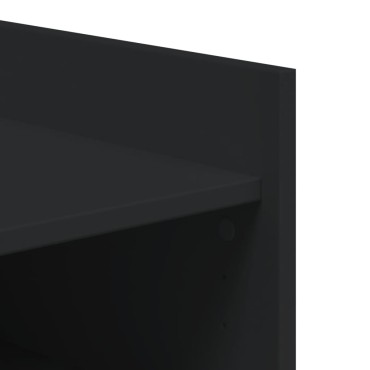 vidaXL Παπουτσοθήκη Μαύρη 74,5x37,5x100cm από Επεξεργασμένο Ξύλο
