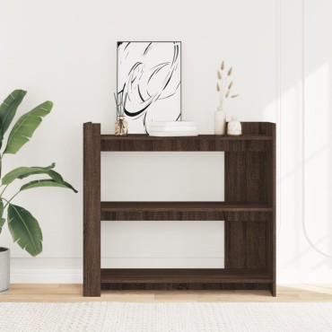 vidaXL Τραπέζι Κονσόλα Καφέ Δρυς 100x35x90cm Επεξεργασμένο Ξύλο 1 τεμ.