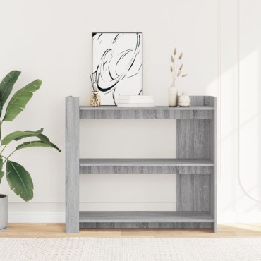 vidaXL Τραπέζι Κονσόλα Γκρι Sonoma 100x35x90cm Επεξεργασμένο Ξύλο 1 τεμ.
