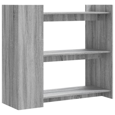 vidaXL Τραπέζι Κονσόλα Γκρι Sonoma 100x35x90cm Επεξεργασμένο Ξύλο 1 τεμ.