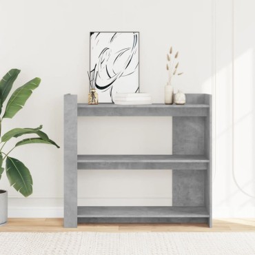 vidaXL Τραπεζάκι Κονσόλα Γκρι Σκυρ. 100x35x90cm από Επεξ. Ξύλο 1 τεμ.