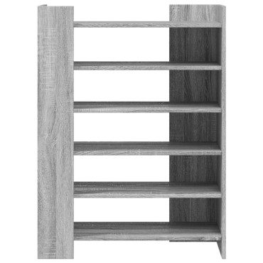vidaXL Παπουτσοθήκη Γκρι Sonoma 74,5x37,5x100cm Επεξεργασμένο Ξύλο