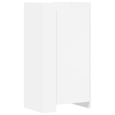 vidaXL Παπουτσοθήκη Λευκή 52x37,5x100cm από Επεξεργασμένο Ξύλο