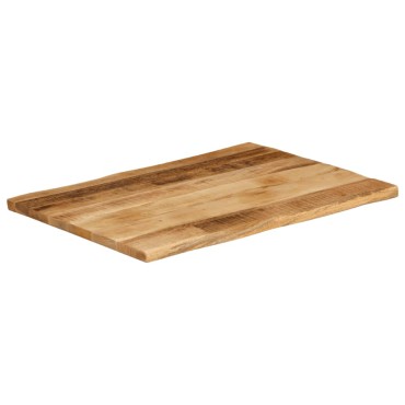 vidaXL Επιφάνεια Τραπεζιού 70x60x2,5cm Live Edge Μασίφ Ξύλο Μάνγκο 1 τεμ.