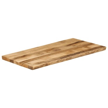 vidaXL Επιφάνεια Τραπεζιού 110x60x2,5cm Live Edge Μασίφ Ξύλο Μάνγκο 1 τεμ.