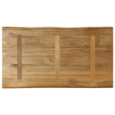 vidaXL Επιφάνεια Τραπεζιού 110x60x2,5cm Live Edge Μασίφ Ξύλο Μάνγκο 1 τεμ.