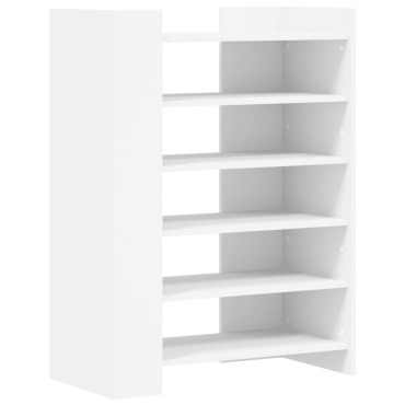 vidaXL Παπουτσοθήκη Λευκή 74,5x37,5x100cm από Επεξεργασμένο Ξύλο