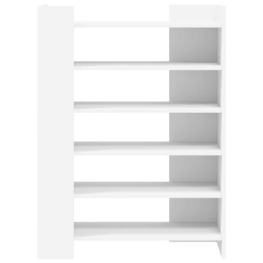 vidaXL Παπουτσοθήκη Λευκή 74,5x37,5x100cm από Επεξεργασμένο Ξύλο
