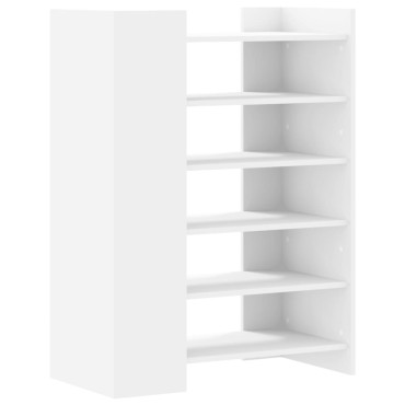 vidaXL Παπουτσοθήκη Λευκή 74,5x37,5x100cm από Επεξεργασμένο Ξύλο