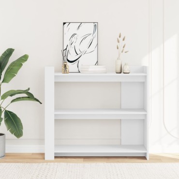 vidaXL Τραπεζάκι Κονσόλα Λευκό 100x35x90cm από Επεξεργασμένο Ξύλο 1 τεμ.