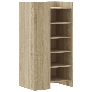 vidaXL Παπουτσοθήκη Sonoma Δρυς 52x37,5x100cm από Επεξεργασμένο Ξύλο