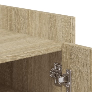 vidaXL Παπουτσοθήκη Sonoma Δρυς 52x37,5x100cm από Επεξεργασμένο Ξύλο