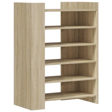 vidaXL Παπουτσοθήκη Sonoma Δρυς 74,5x37,5x100cm Επεξεργασμένο Ξύλο