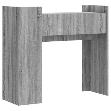 vidaXL Τραπέζι Κονσόλα Γκρι Sonoma 100x35x90cm Επεξεργασμένο Ξύλο 1 τεμ.