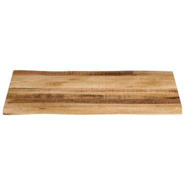 vidaXL Επιφάνεια Τραπεζιού 80x60x2,5cm Live Edge Μασίφ Ξύλο Μάνγκο 1 τεμ.