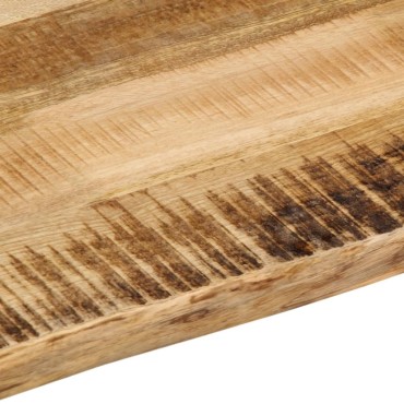 vidaXL Επιφάνεια Τραπεζιού 80x60x2,5cm Live Edge Μασίφ Ξύλο Μάνγκο 1 τεμ.