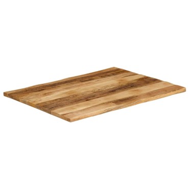 vidaXL Επιφάνεια Τραπεζιού 110x80x2,5cm Live Edge Μασίφ Ξύλο Μάνγκο 1 τεμ.