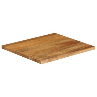 vidaXL Επιφάνεια Τραπεζιού 60x60x2,5cm Live Edge Μασίφ Ξύλο Μάνγκο 1 τεμ.