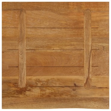 vidaXL Επιφάνεια Τραπεζιού 60x60x2,5cm Live Edge Μασίφ Ξύλο Μάνγκο 1 τεμ.