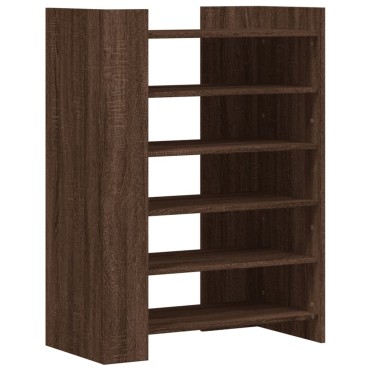 vidaXL Παπουτσοθήκη Μαύρη 74,5x37,5x100cm από Επεξεργασμένο Ξύλο