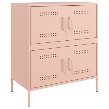 vidaXL Ντουλάπι Ροζ 68x39x79cm από Ατσάλι 1 τεμ.