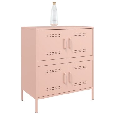 vidaXL Ντουλάπι Ροζ 68x39x79cm από Ατσάλι 1 τεμ.