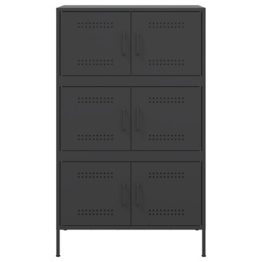 vidaXL Ντουλάπι Μαύρο 68x39x113cm από Ατσάλι 1 τεμ.