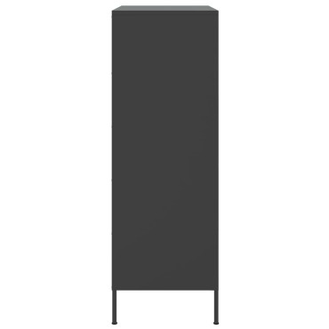 vidaXL Ντουλάπι Μαύρο 68x39x113cm από Ατσάλι 1 τεμ.