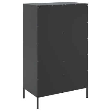 vidaXL Ντουλάπι Μαύρο 68x39x113cm από Ατσάλι 1 τεμ.