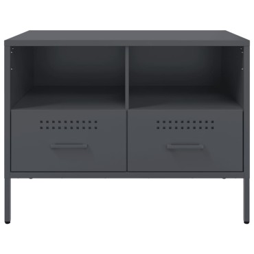 vidaXL Έπιπλο Τηλεόρασης Ανθρακί 68x39x50,5cm από Χάλυβα